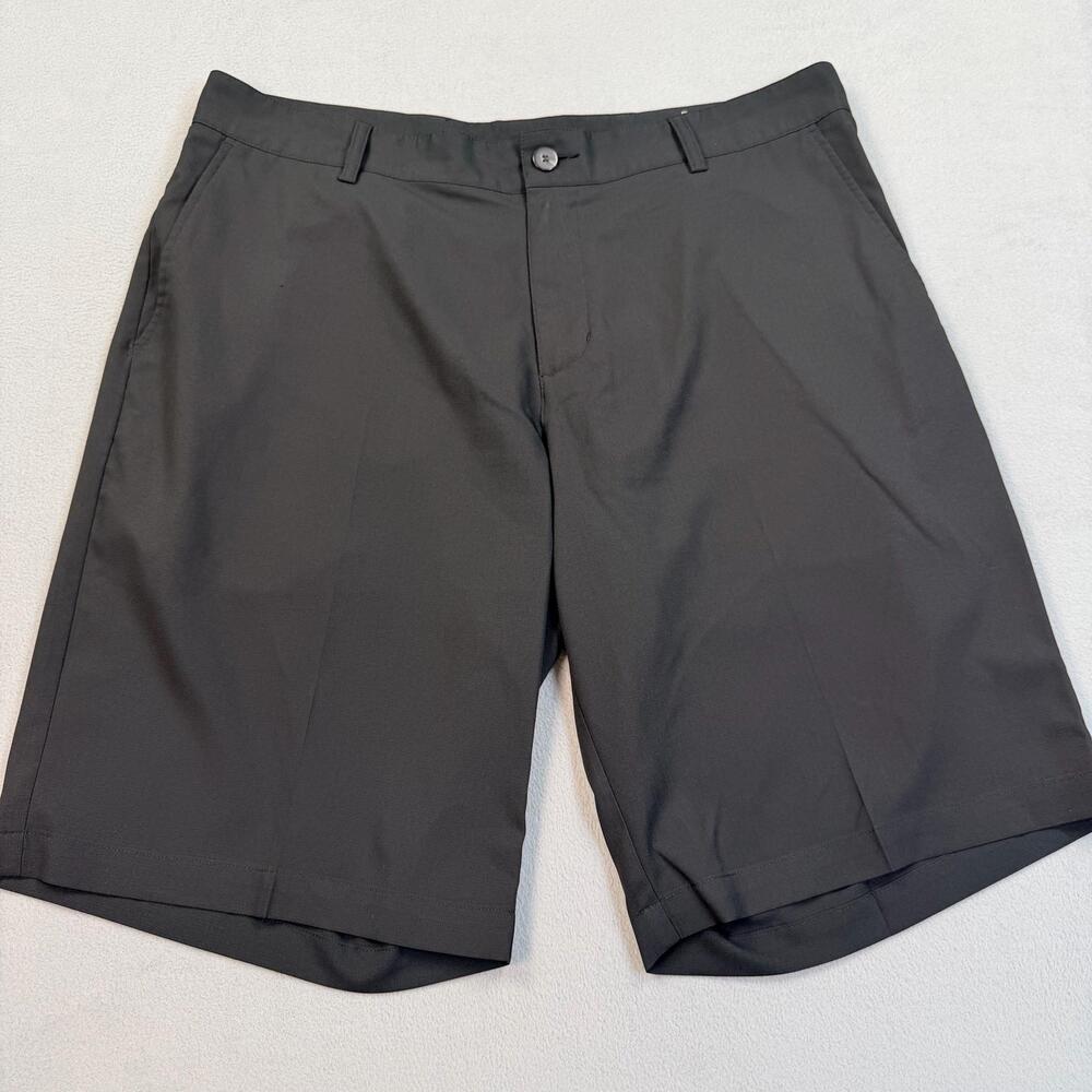 Adidas Golf Shorts Mens 36 Black Performance 11 Inseam Lightweight Microfiber